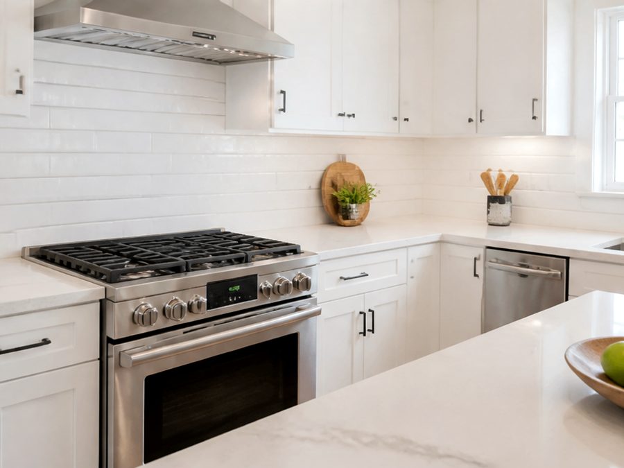 A bright, renovated kitchen, illustrating a typical outcome